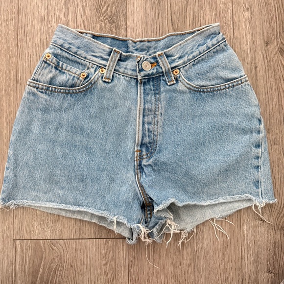 Levi's Pants - vintage Levi's high-waisted denim cut-off shorts size 3